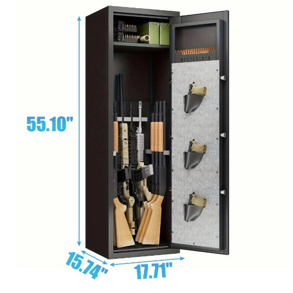 Heavy Duty Biometric Gun Safe With Adjustable Stand