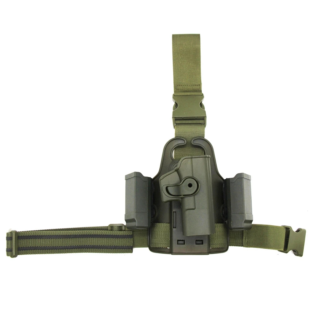 Tactical Drop Holster for Glock 17 19 Colt 1911 Beretta M9 PX4 Pistols