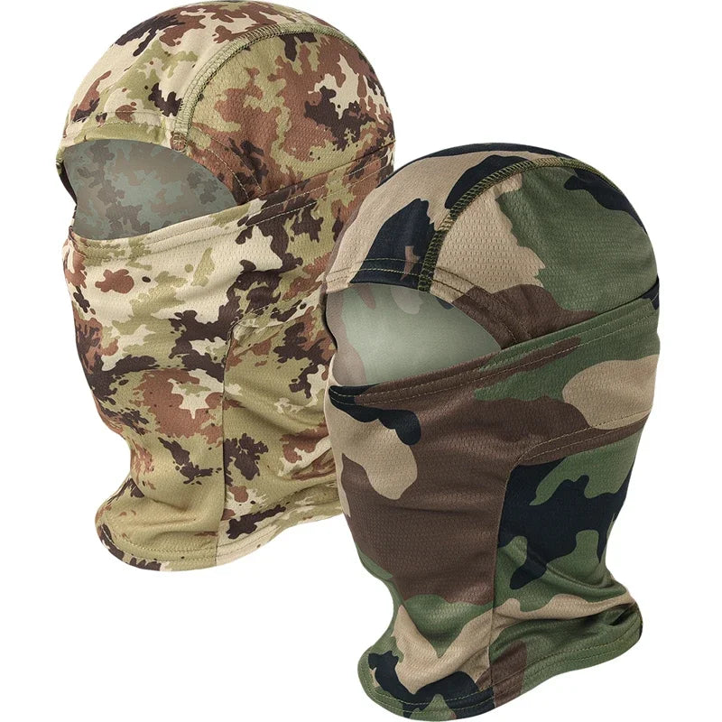 Cagoule tactique camouflage masque intégral CS Wargame armée chasse cyclisme sport casque doublure casquette militaire Multicam CP écharpe