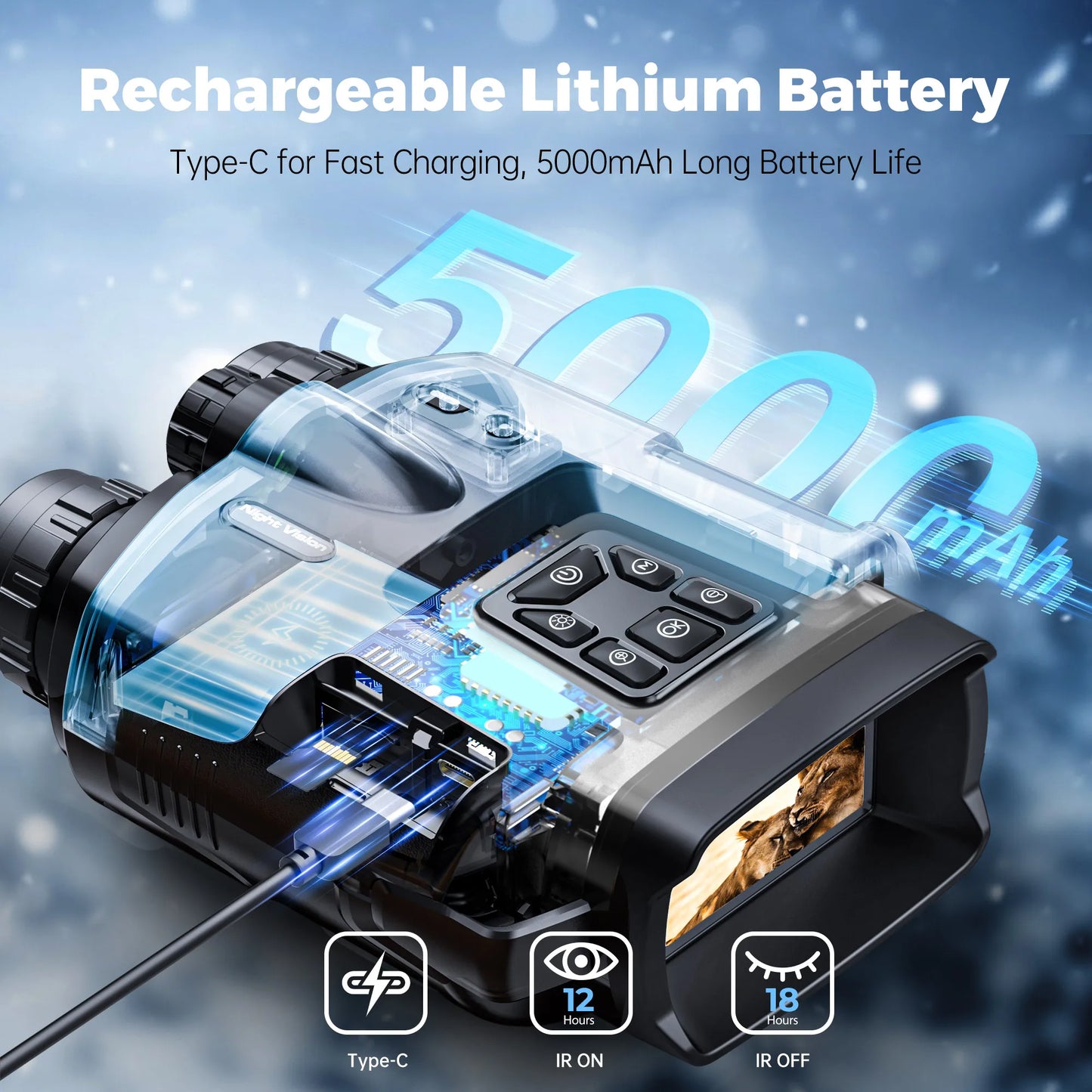 USB Rechargeable Binoculars