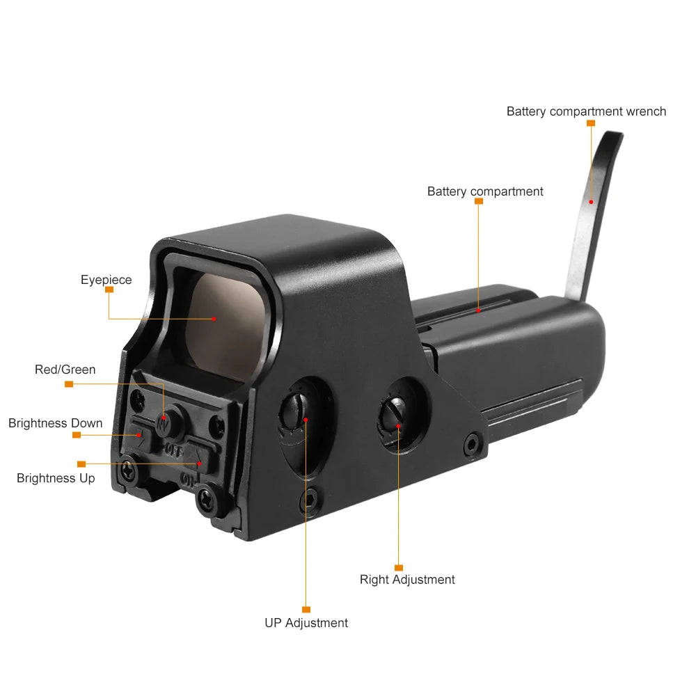 551 552 553 558 Red Green Dot Holographic Scope