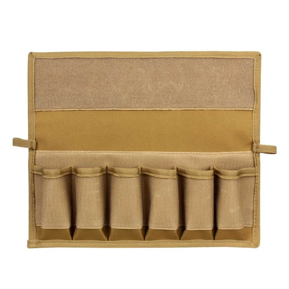 6 Magazine ammo Storage Pouch Fits 9mm .40 .45 Mag