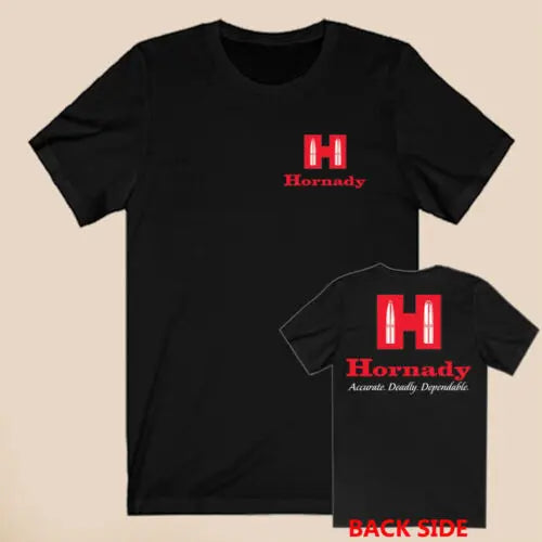 Hornady Ammunition Black T-Shirt Size S-5XL