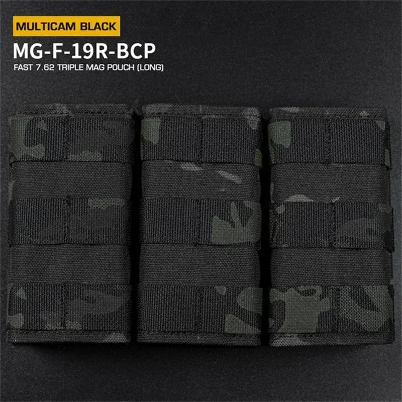 Tactical Triple Mag Pouch With Molle Clip