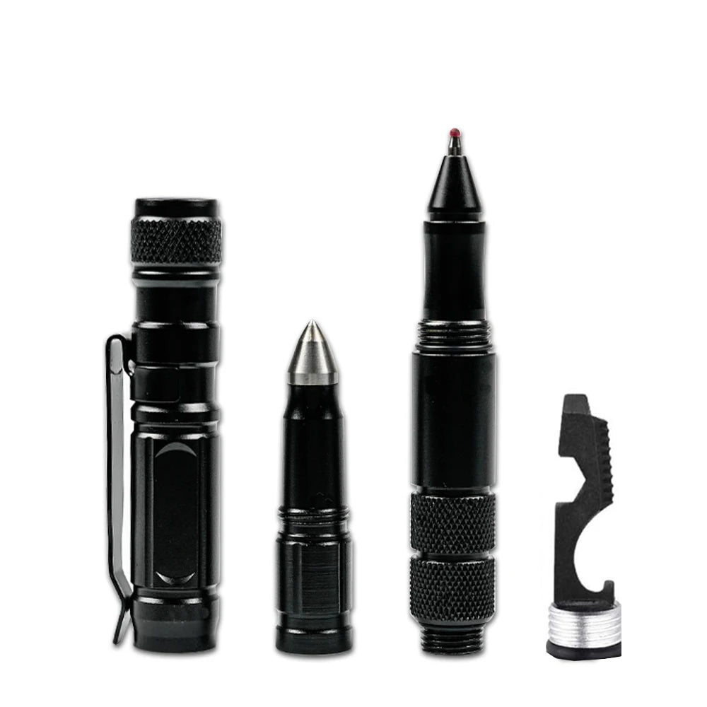 Stylo tactique / Lampe de poche / Multi-outil pour l'autodéfense