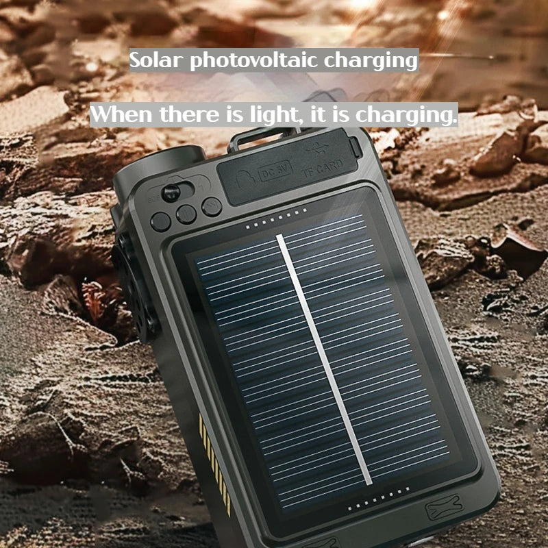 Hand-cranked radio& solar charging flashlight,