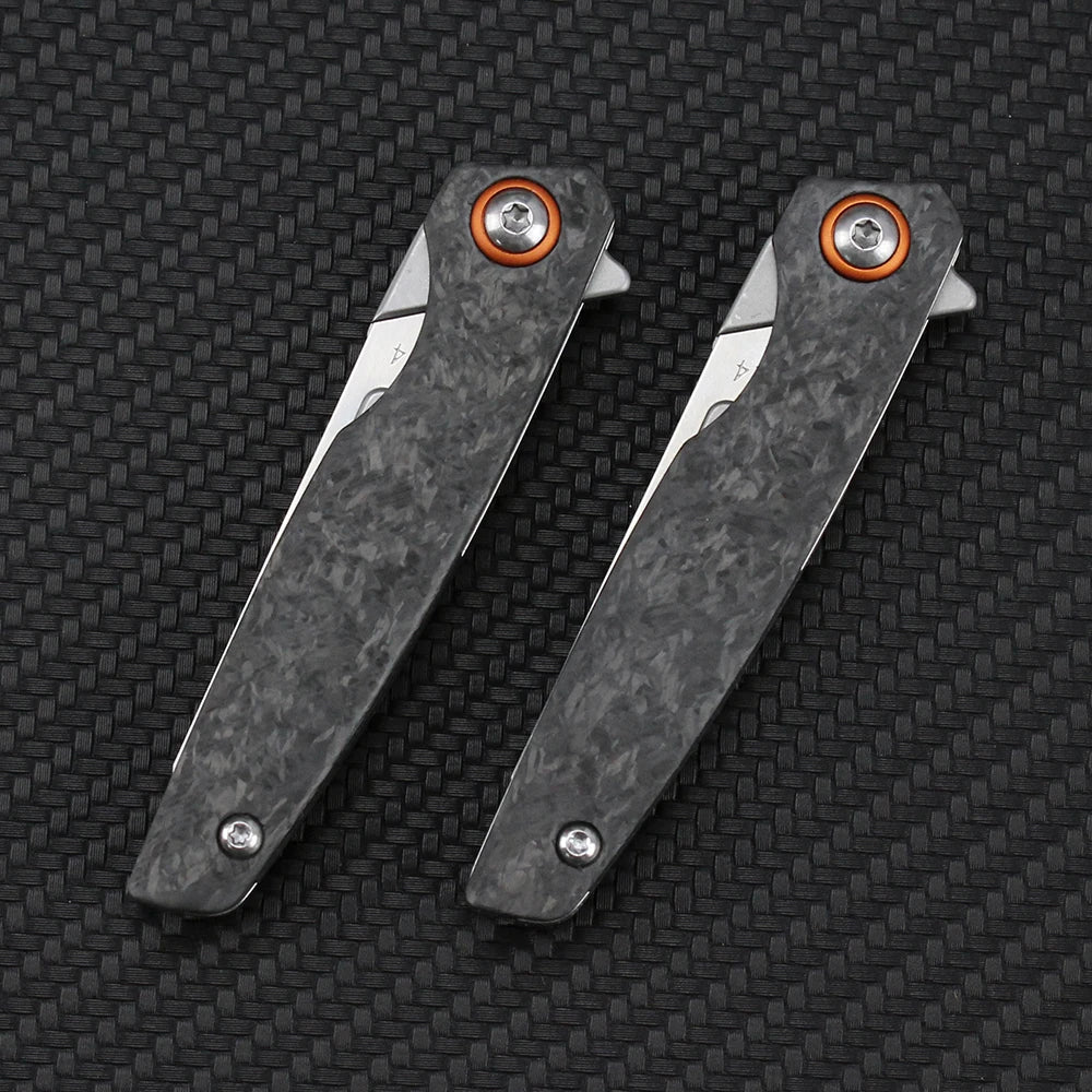 Carbon Fiber Folding Knife For Survival / Self-Defense