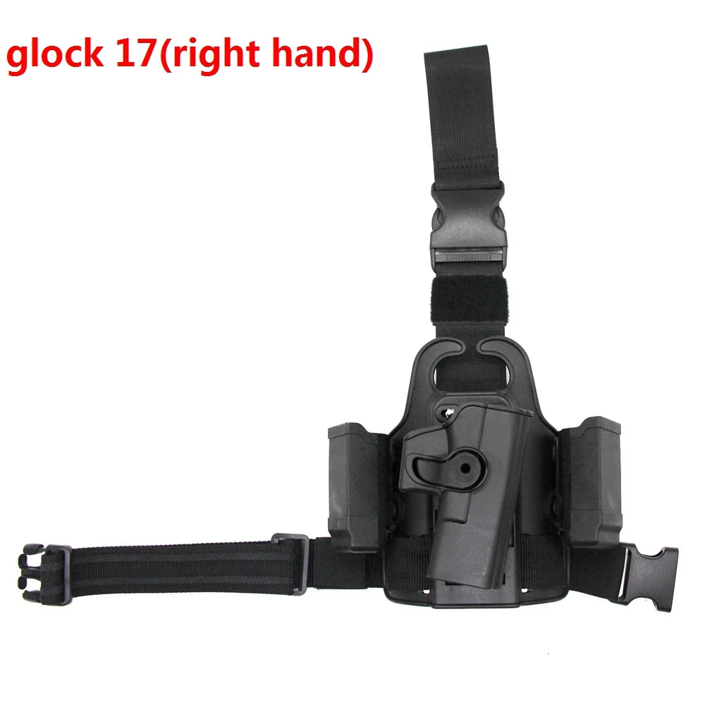 Tactical Drop Holster for Glock 17 19 Colt 1911 Beretta M9 PX4 Pistols