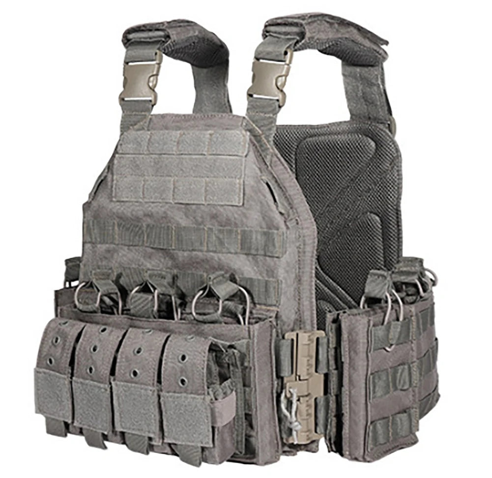 Gilet Molle à dégagement rapide Possiden Defense avec pochette pour chargeur et ceinture.