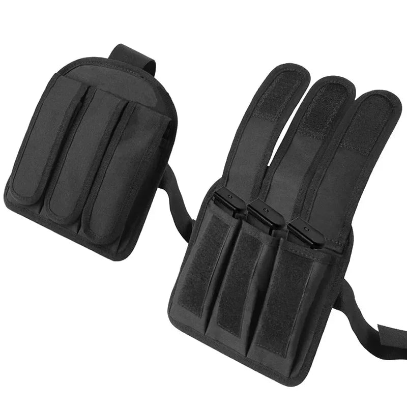 Double Drop Leg Universal Holster and Magazine Pouch