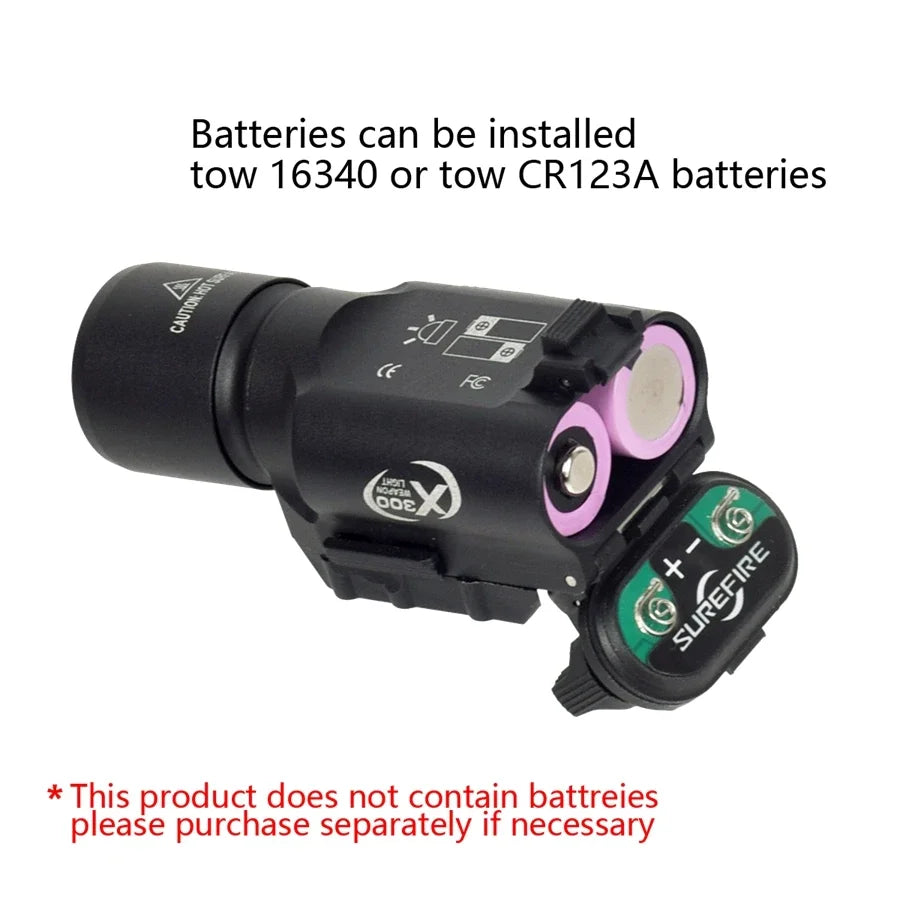 US Warehouse Tactical Surefire X300 Ultra Pistolet Pistolet X300U Pistolet SF Scout Lampe de poche pour Glock 17 19 CZ-75 Lampes d'armes