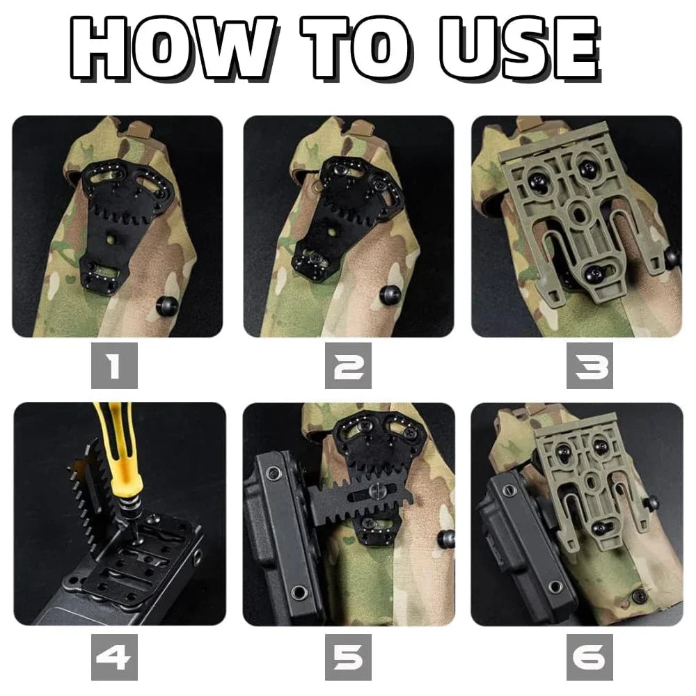 Adaptateur d'extension tactique pour système de verrouillage rapide pour étui à tirage rapide
