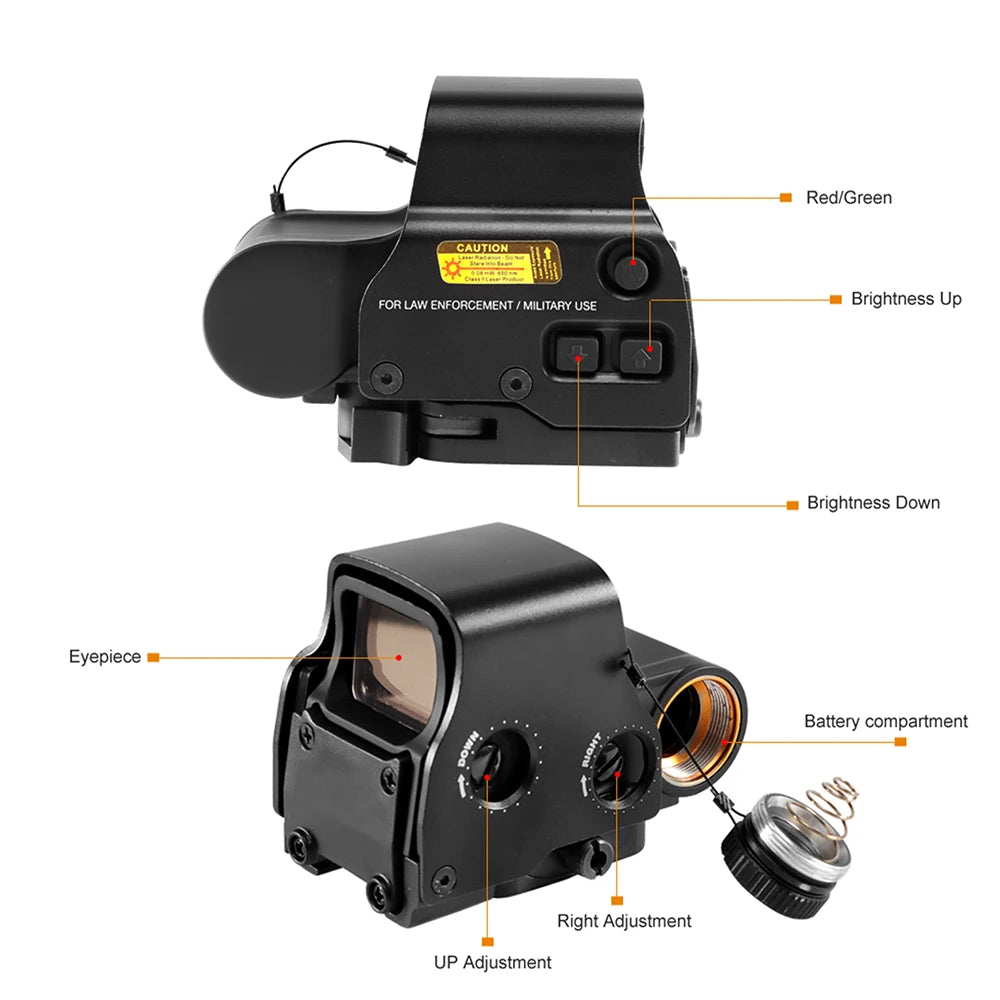 551 552 553 558 Red Green Dot Holographic Scope