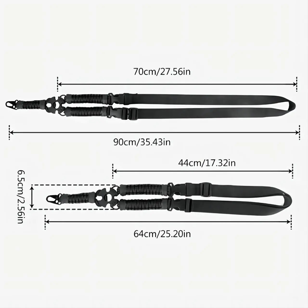 Webbed Vertical Single-point Rifle Sling
