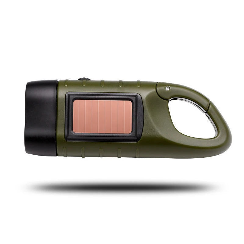 Solar Hand Crank Flashlight