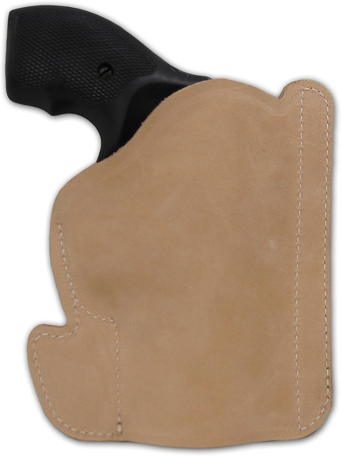New  Natural Tan Leather Pocket Holster for 2", Snub-Nose .38 .357 Revolvers
