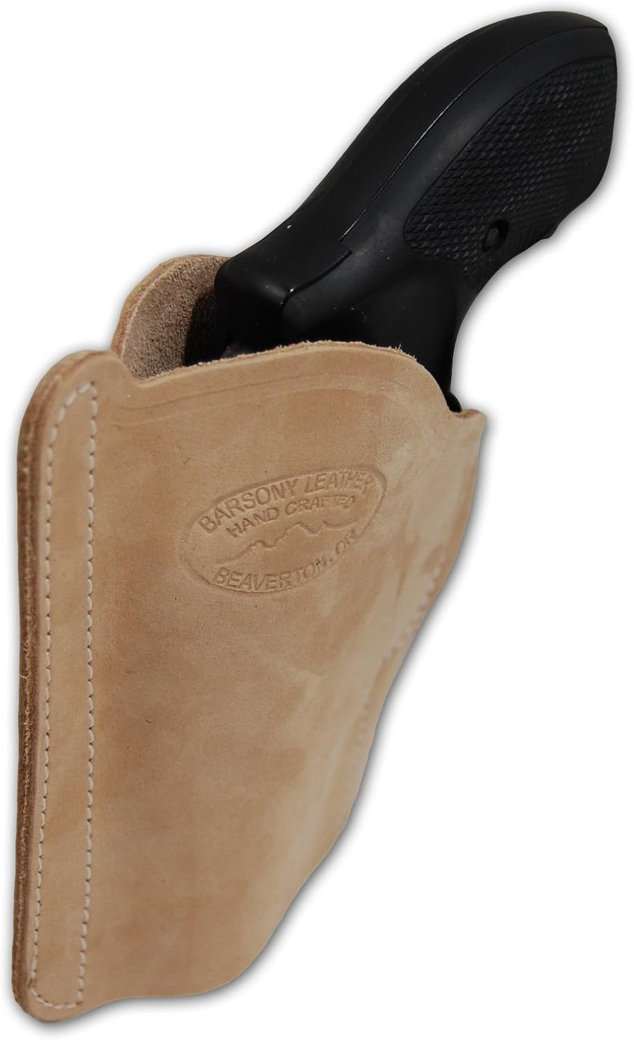 New  Natural Tan Leather Pocket Holster for 2", Snub-Nose .38 .357 Revolvers