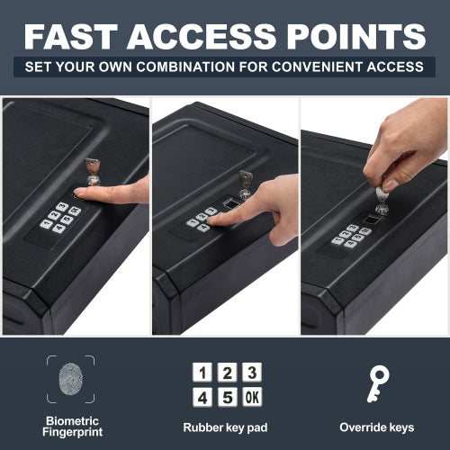 Quick access Biometric Gun Safe for Pistol