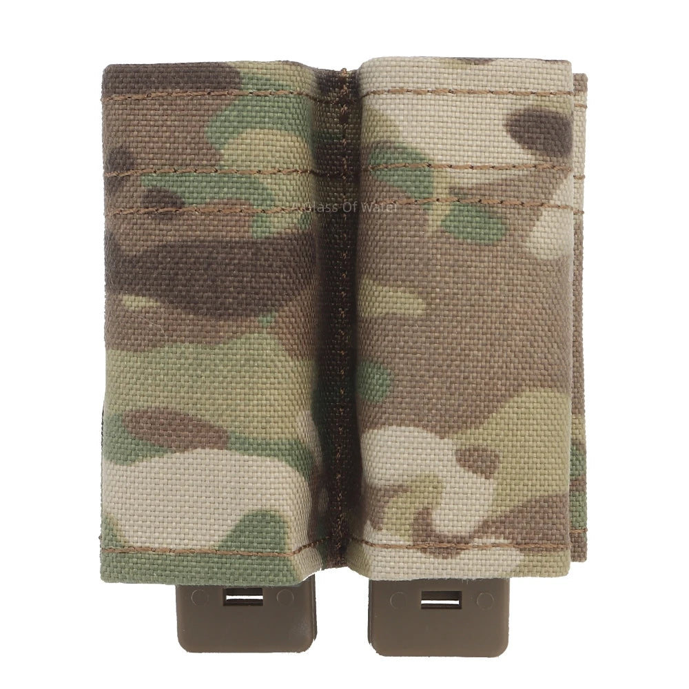 Tactical Double mag Magazine Holster with nylon support clip