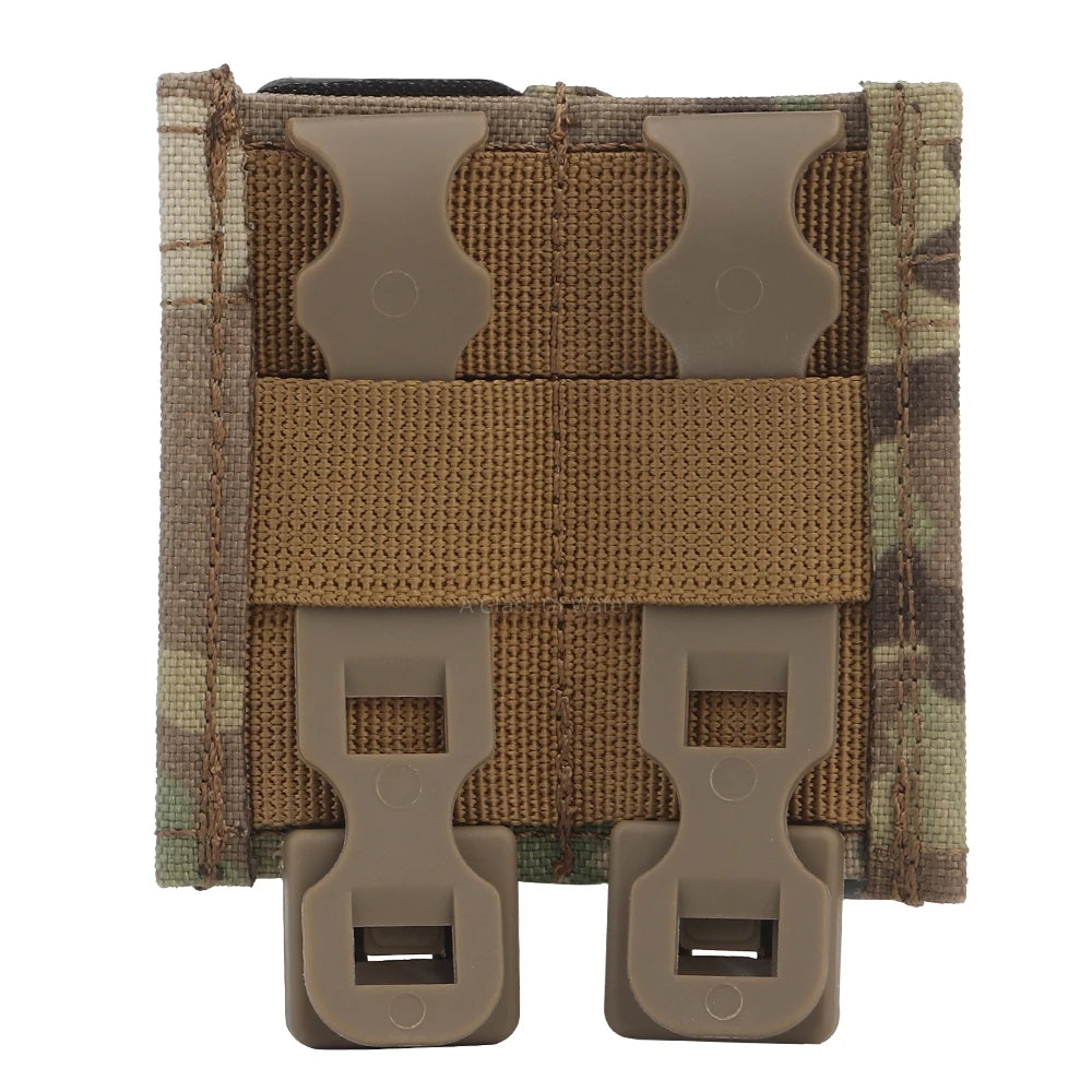 Tactical Double mag Magazine Holster with nylon support clip