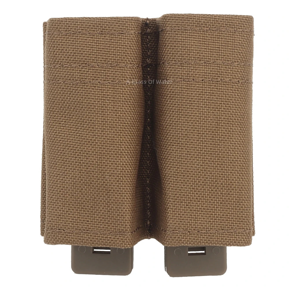 Tactical Double mag Magazine Holster with nylon support clip
