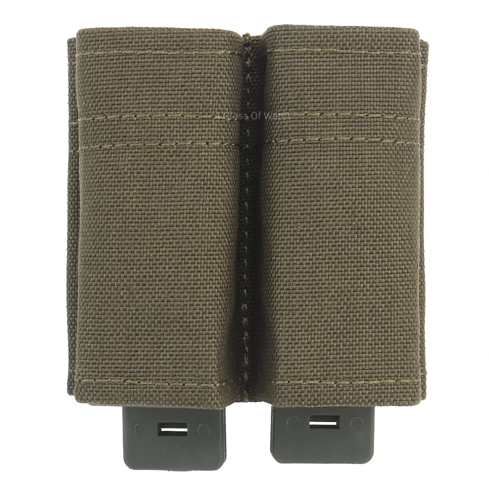 Tactical Double mag Magazine Holster with nylon support clip