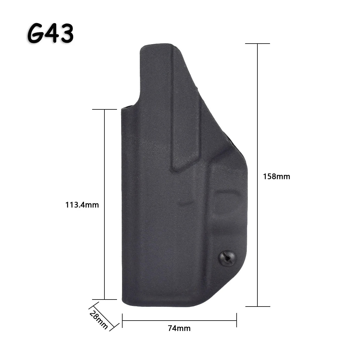 Inside Waist Band Gun Holster for Glock 17/19/22/26/43