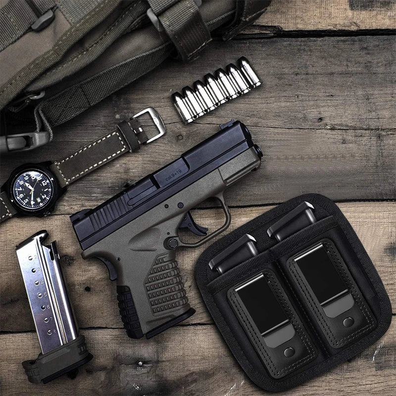 Inside Waist Band Single/Double Magazine Pouch for 9mm .40 .45 .380 .357