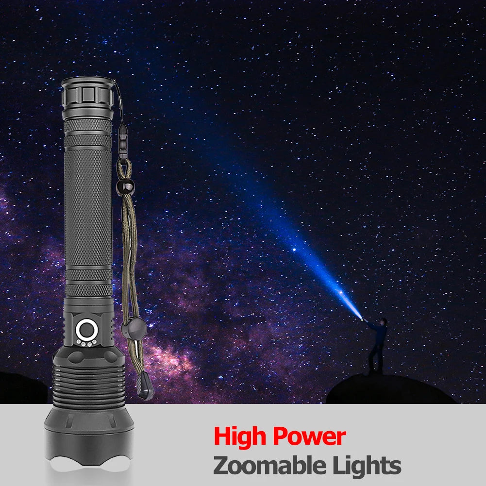 2000LM USB Rechargeable Tactical Torch with/without Battery
