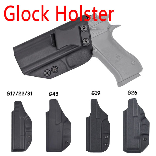 Étui à pistolet à ceinture intérieure pour Glock 17/19/22/26/43
