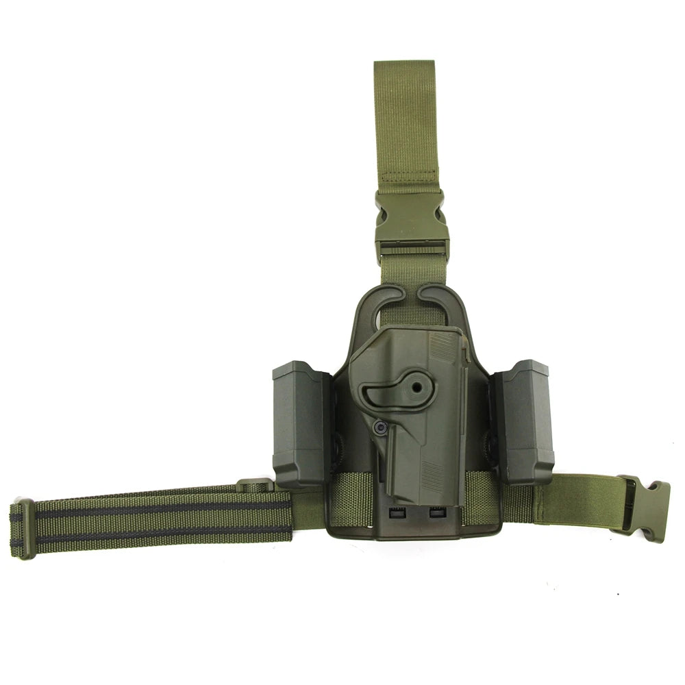 Tactical Drop Holster for Glock 17 19 Colt 1911 Beretta M9 PX4 Pistols