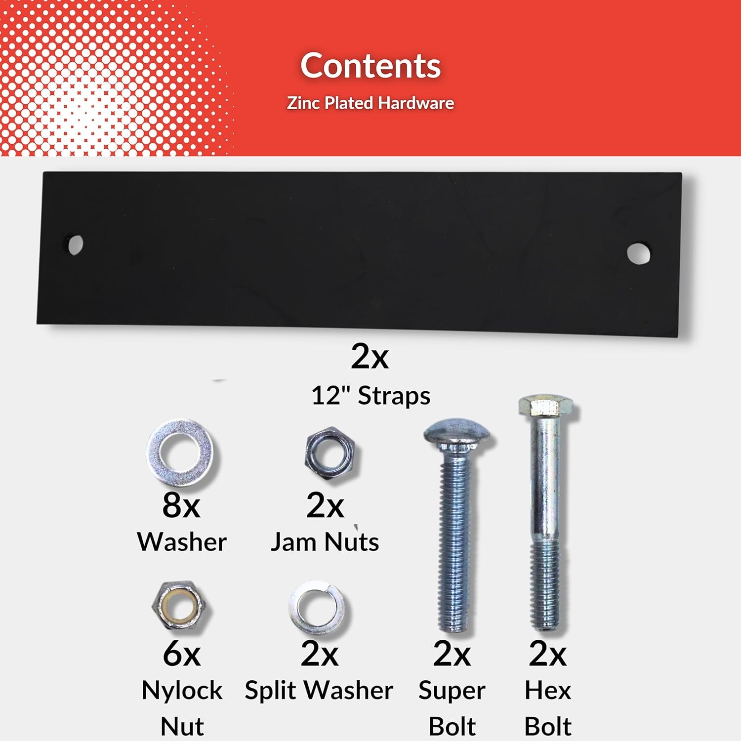 Steel Target Hangers for Gongs - Chains and Rubber Shooting Straps - Steel Target Chain Kit - Rubber Shooting Straps - Steel Targets for Shooting - Hardware for Hanging Targets