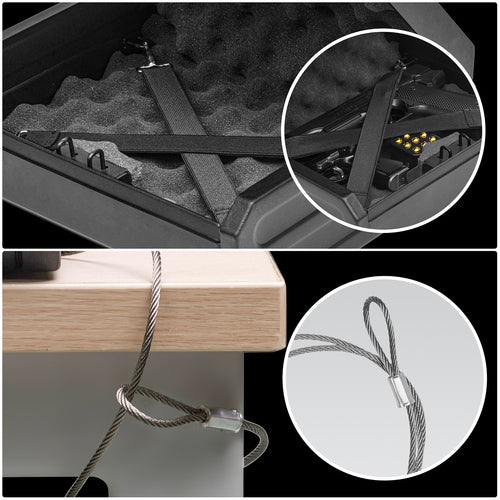 Quick access Biometric Gun Safe for Pistol