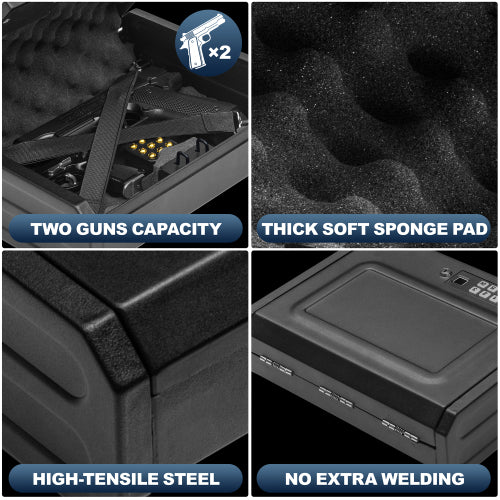 Quick access Biometric Gun Safe for Pistol